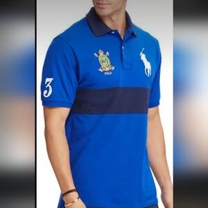 Polo Custom Slim Fit Big Pony Crest Short Sleeved Polo Shirt NWOT
